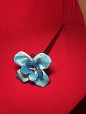 Vintage Blue Murano Flower