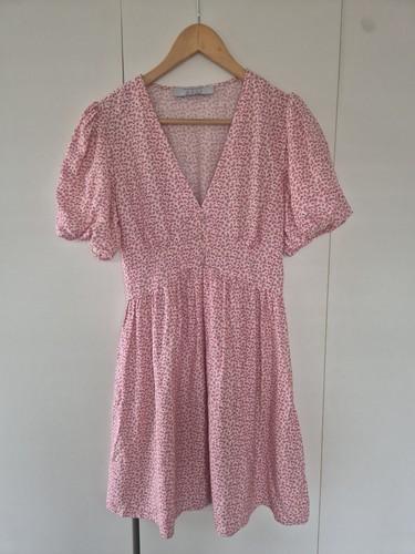 Primark pink floral tea dress - primark,