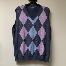 Men's 100% Cotton Argyle Tank
