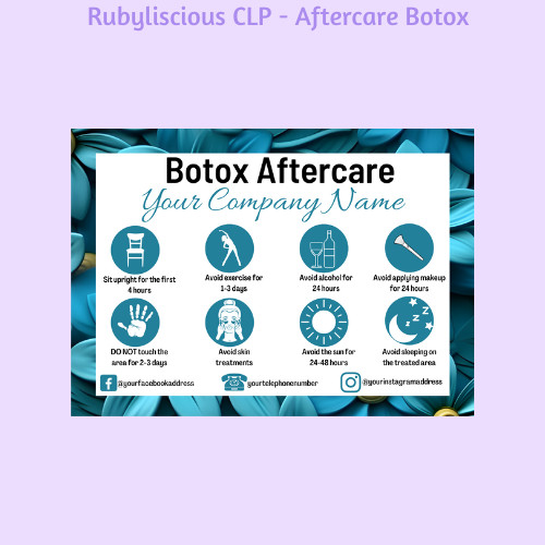 Personalised botox aftercare - personalised,