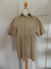 smart casual work beige short sleeve shirt ciro cittero m