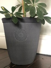 Large 35cm Garden Planter Grey