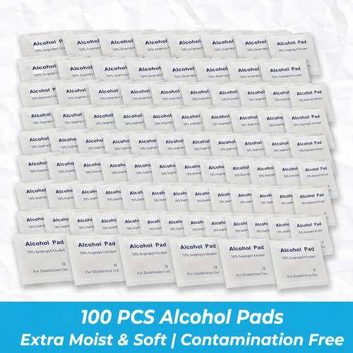 100 alcohol wipes - alcohol, universal