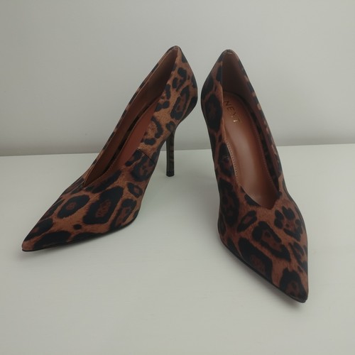 Leopard print satin pointed - leopard,