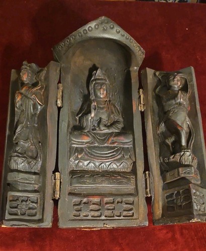 Vintage folding triptych - vintage,
