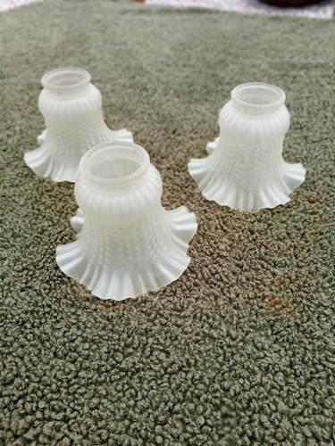 Vintage glass lamp shades - vintage, x