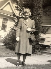 OLD LADY Hat Bag Glasses Coat