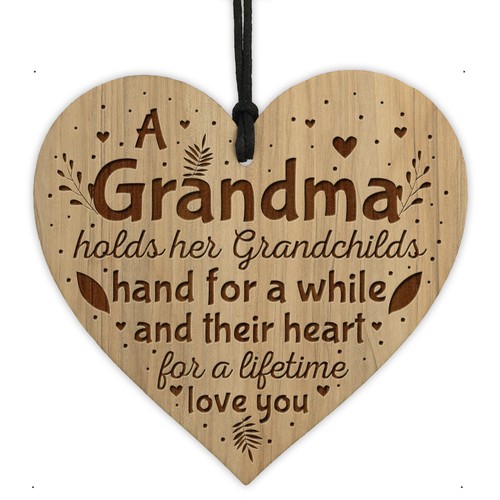 Grandma gifts engraved heart - grandma,