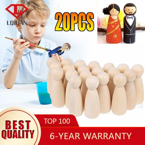 Wooden peg dolls - wooden,