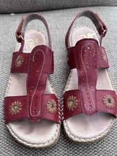 Rieker Ladies Leather Sandals Size Uk 5