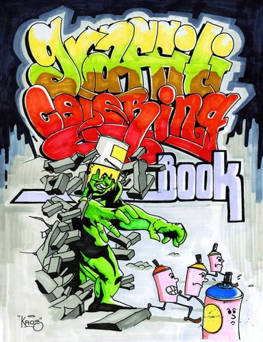 Graffiti coloring book - graffiti,