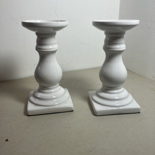 Mica decorations white glazed - decorations,