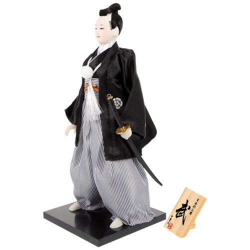 Samurai incense holder doll - samurai,
