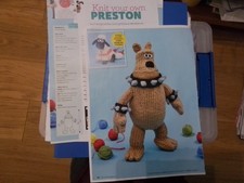 Preston Knitting Pattern Wallace Gromit from magazine (8c)