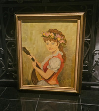 Antique Oil Painting of