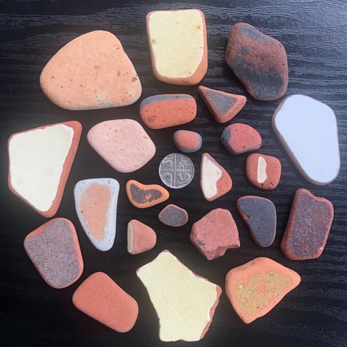 Sea pottery pieces - pottery,