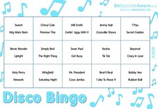 Fun Music Game Disco Bingo -