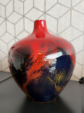 Stunning Vintage Royal Doulton Flambe Veined 1616 Vase 23cm high