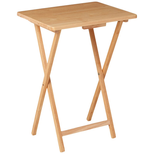 Rubberwood folding table - rubberwood,