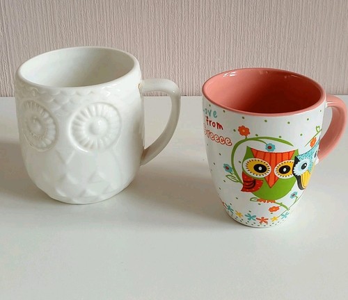 Owl ceramic mugs tea coffee - ceramic,
