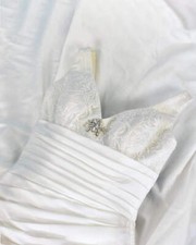 Pre-loved Venus Ivory Ruched Corset  Bridal Gown Wedding Dress Size 12