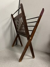 Wooden Folding Magazine Rack Newspaper Record Holder