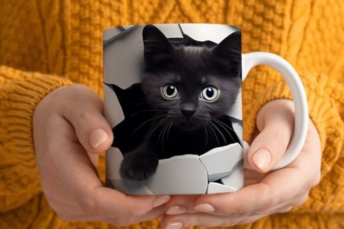 Black cat kitten - black,