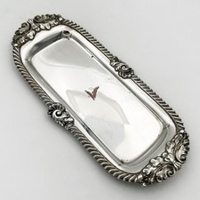 ANTIQUE SNUFFER TRAY BIRD CREST OLD SHEFFIELD PLATE GEORGE IV c1825