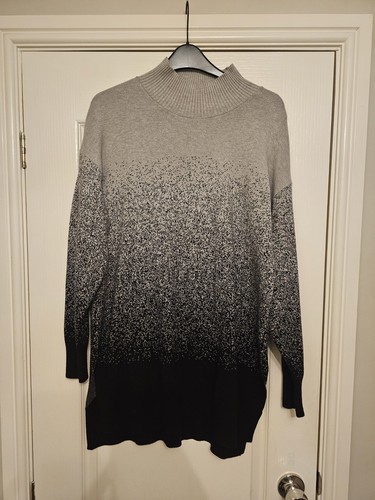 Ladies grey mix long line - grey,