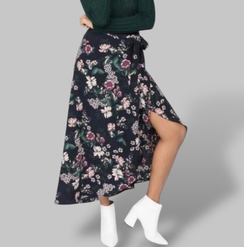 Maxi wrap skirt womens floral - maxi,