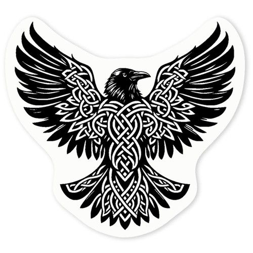 Celtic raven clear vinyl - raven',