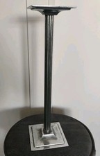 Vintage Metal Ashtray Stand 1950s Silver Tone 46cm Retro Decor