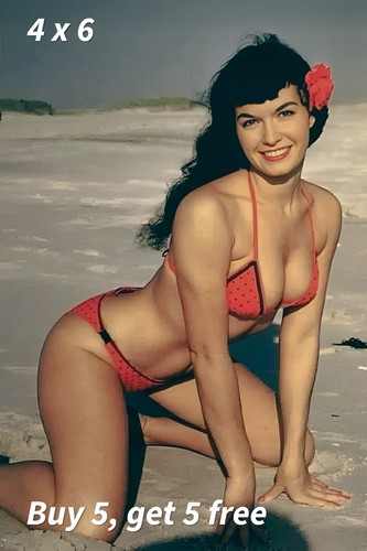 4x6 bettie page - -,