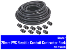 25MMØ BLACK PVC FLEXIBLE