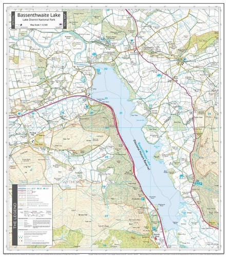 Map bassenthwaite lake - bassenthwaite,