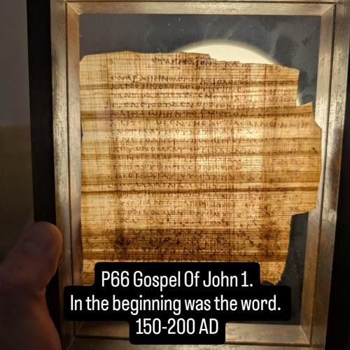 Christian gift papyrus 66 - papyrus,
