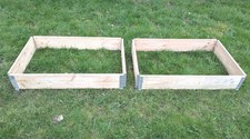 2 x Wooden Raised Garden Bed