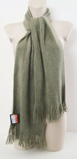 Olive Green  Scarf  Fine Knit