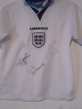 Signed England Home Euro 96