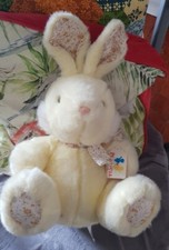 Yellow vintage soft toy bunny - vintage,