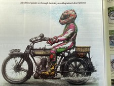 VETERAN TRIUMPH ?? Nick Ward MOTORCYCLE MAGAZINE ARTICLE