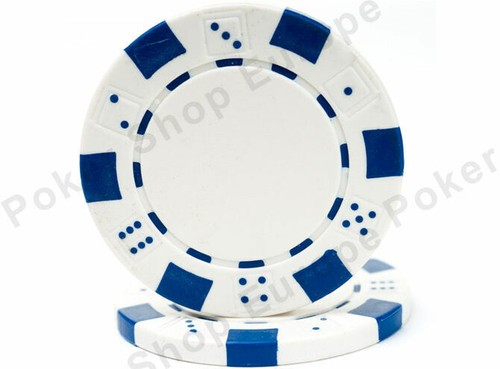 White dice design poker - white,