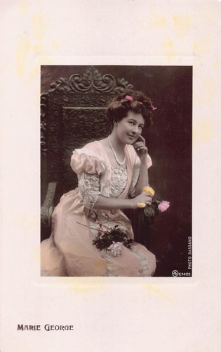 Postcard edwardian actress - actress,