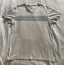 Marks & Spencer North Coast Striped Tee – Ecru (L) – 100% Cotton