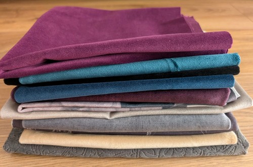 Fabric bundle joblot - -, velour