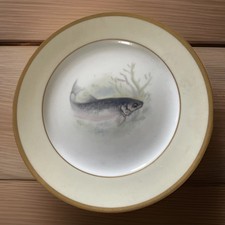 Noritake Plate Flying Fish Design 23cm Made in Japan Hand Painted