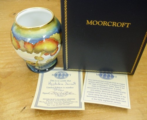 Boxed ltd moorcroft enamels - ltd,