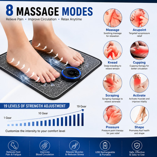 Ems foot massager - ems, 8