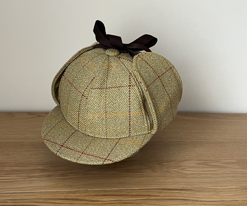 Wool deerstalker hat - deerstalker, new