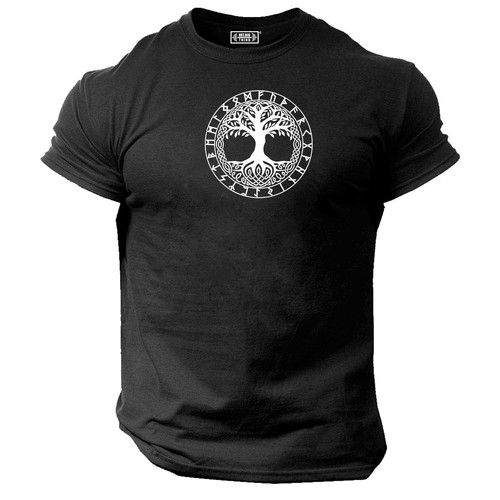 Yggdrasil shirt gym clothing - t,